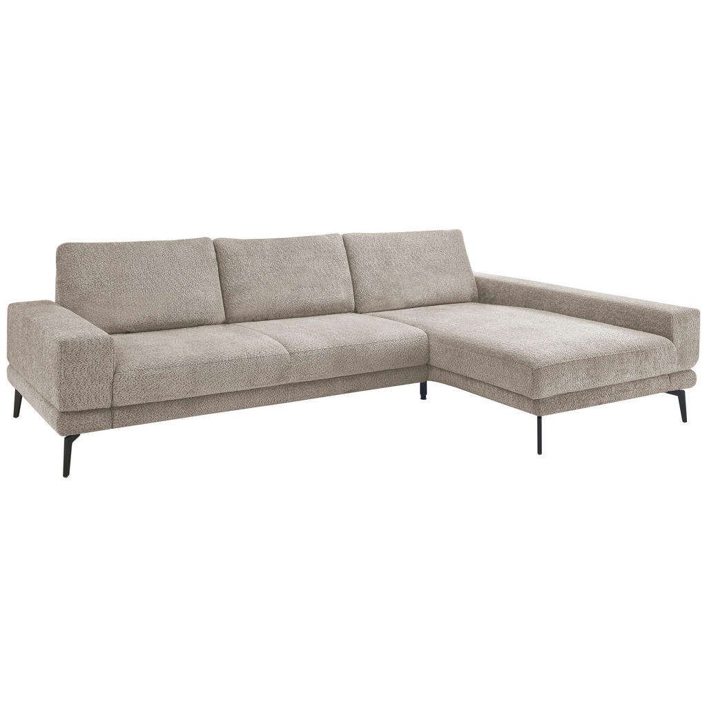 Thumbnail - SetOne by Musterring Ecksofa, Grau, Textil, 3-Sitzer, Ottomane rechts, L-Form, 294x184 cm, Made in EU, Typenauswahl, Fuß...