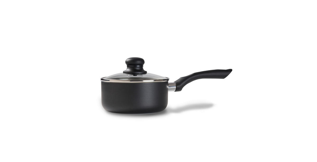GRYT- OCH KASTRULLSET 8 delar  - svart/transparent, Basics, metall/glas - Homeware Profession.