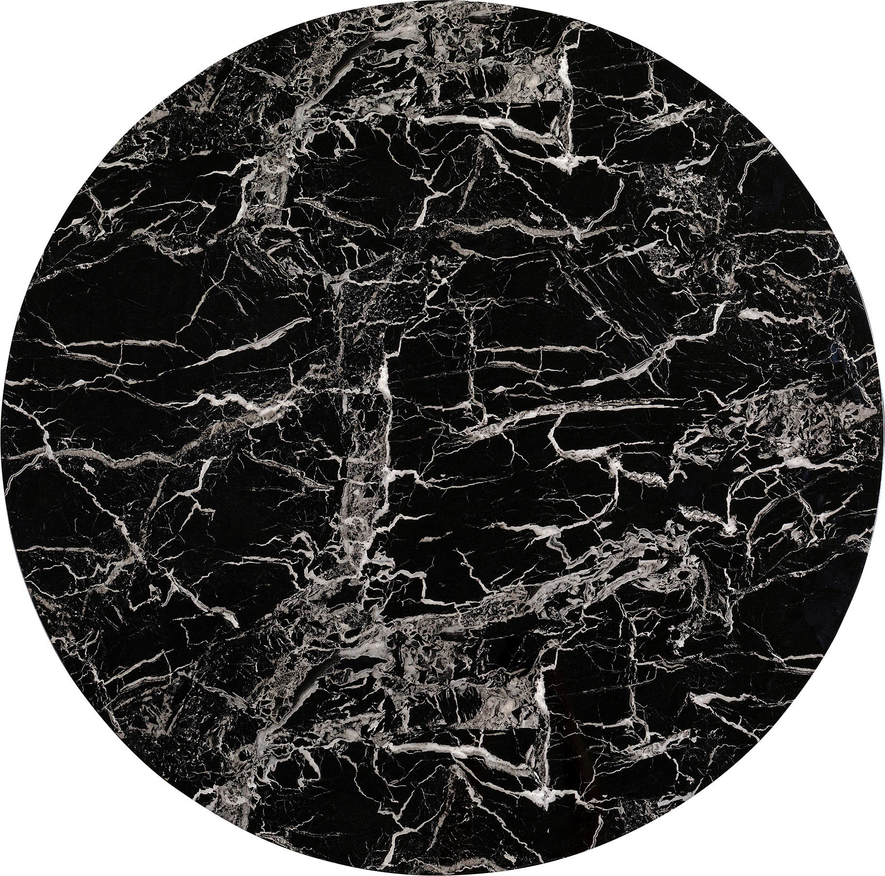 Kare-Design Tischplatte Schwarz 110x1.8x110 cm