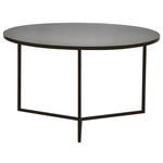 COUCHTISCH 80/80/46 cm rund Schwarz  - Schwarz, Design, Metall (80/80/46cm) - Novel