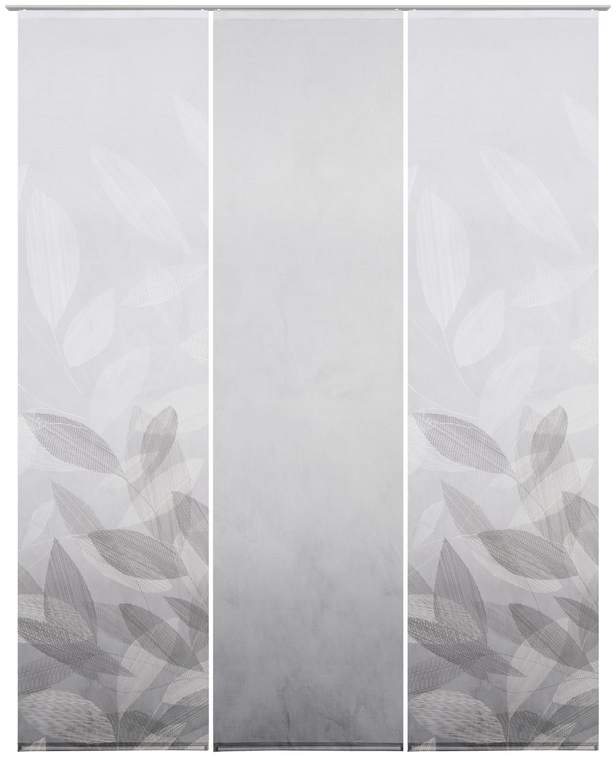 FLÄCHENVORHANG 3 Stück halbtransparent 60/245 cm - Grau, Natur, Textil (60/245cm) - Novel