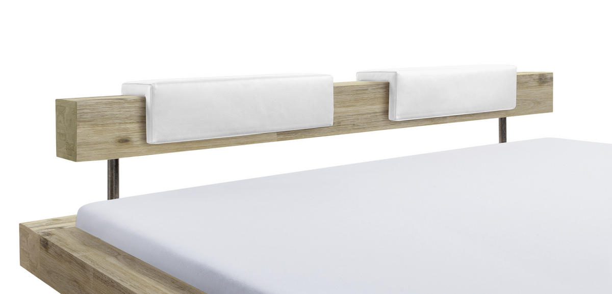 KOPFTEILPOLSTER 55/14/19 cm   - Weiß, Design, Textil (55/14/19cm) - Hasena