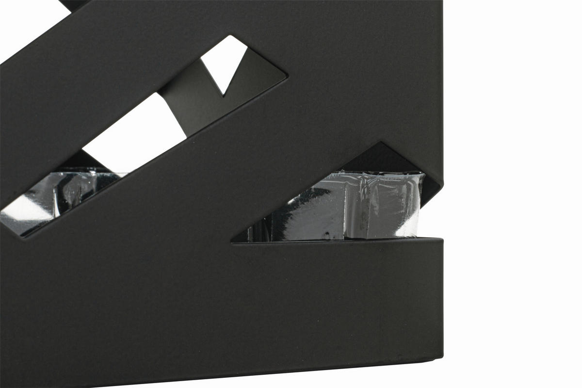 SCHIRMSTÄNDER Metall Schwarz  - Schwarz, Design, Metall (16/48/16cm)