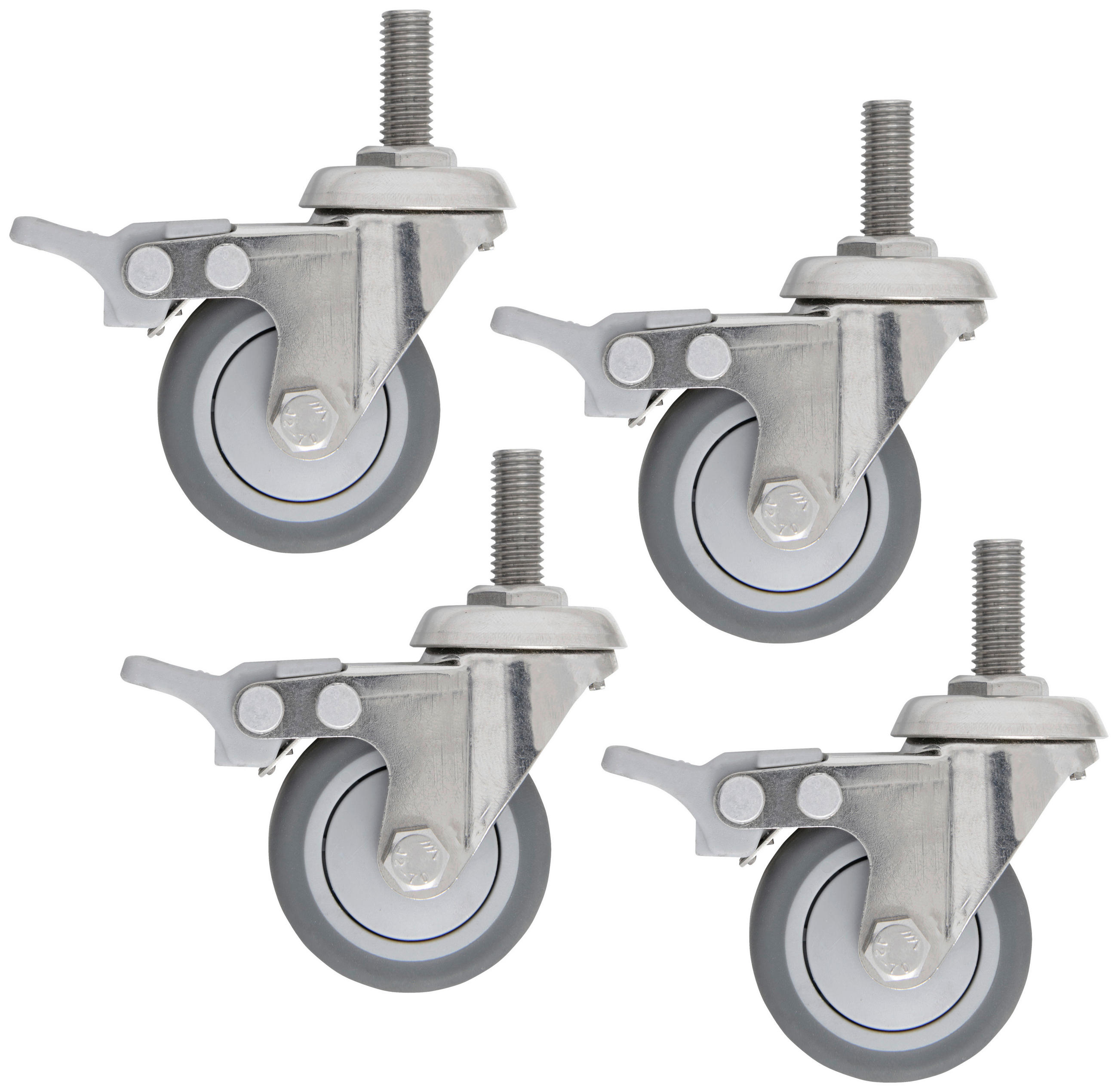 MÖBELROLLEN - Grau, Basics, Kunststoff/Metall (15/6/25cm) - Doppler