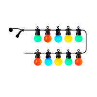 LICHTERKETTE 300 cm  - Multicolor/Schwarz, LIFESTYLE, Kunststoff (300cm)