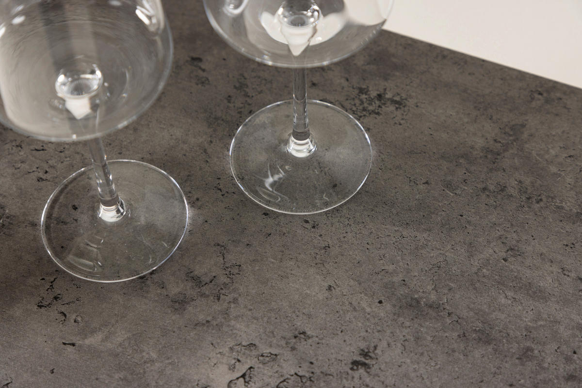 BEISTELLTISCH 110/30/80 cm Schwarz, Grau rechteckig  - Schwarz/Grau, Design, Holzwerkstoff/Metall (110/30/80cm) - Livetastic
