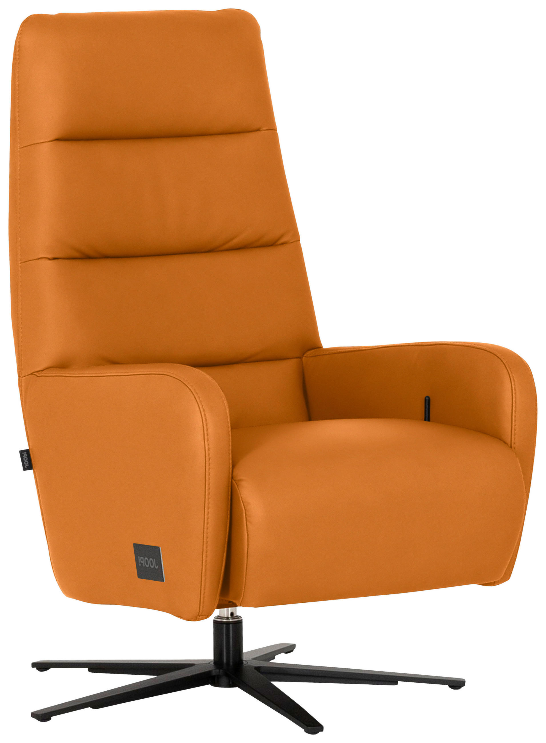 RELAXSESSEL Leder Currygelb  - Currygelb/Schwarz, Modern, Leder/Metall (66/110/83cm) - Joop!