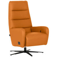 RELAXSESSEL Leder Currygelb  - Currygelb/Schwarz, Modern, Leder/Metall (66/110/83cm) - Joop!