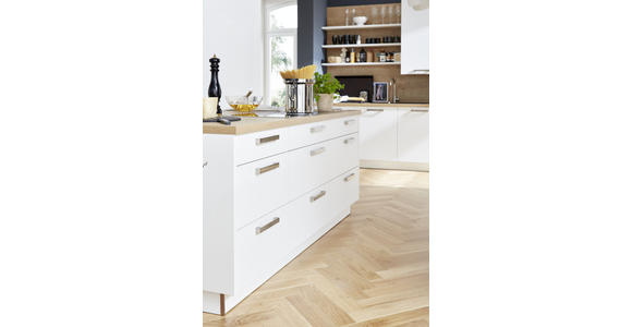 EINBAUKÜCHE - Weiß, Design, Holzwerkstoff - Dieter Knoll