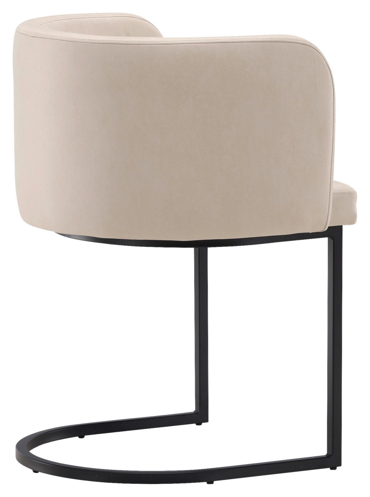 STOL stål flatväv  - beige/svart, Design, metall/textil (58/75/60cm) - Livetastic
