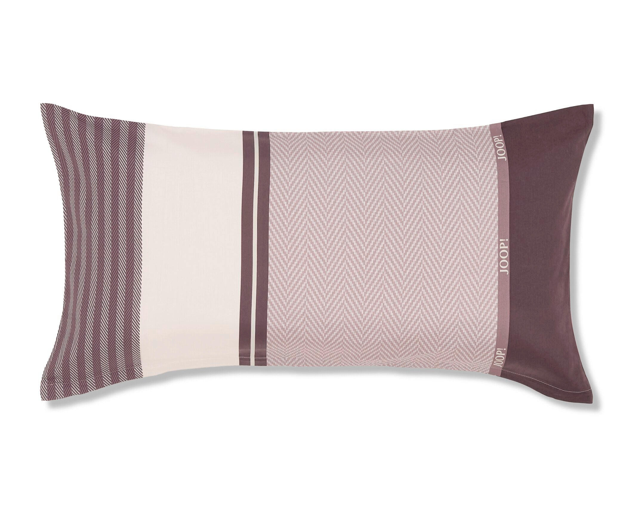 KOPFKISSENBEZUG HERRINGBONE STRIPES 80/40 cm  - Rot, Design, Textil (80/40cm) - Joop!