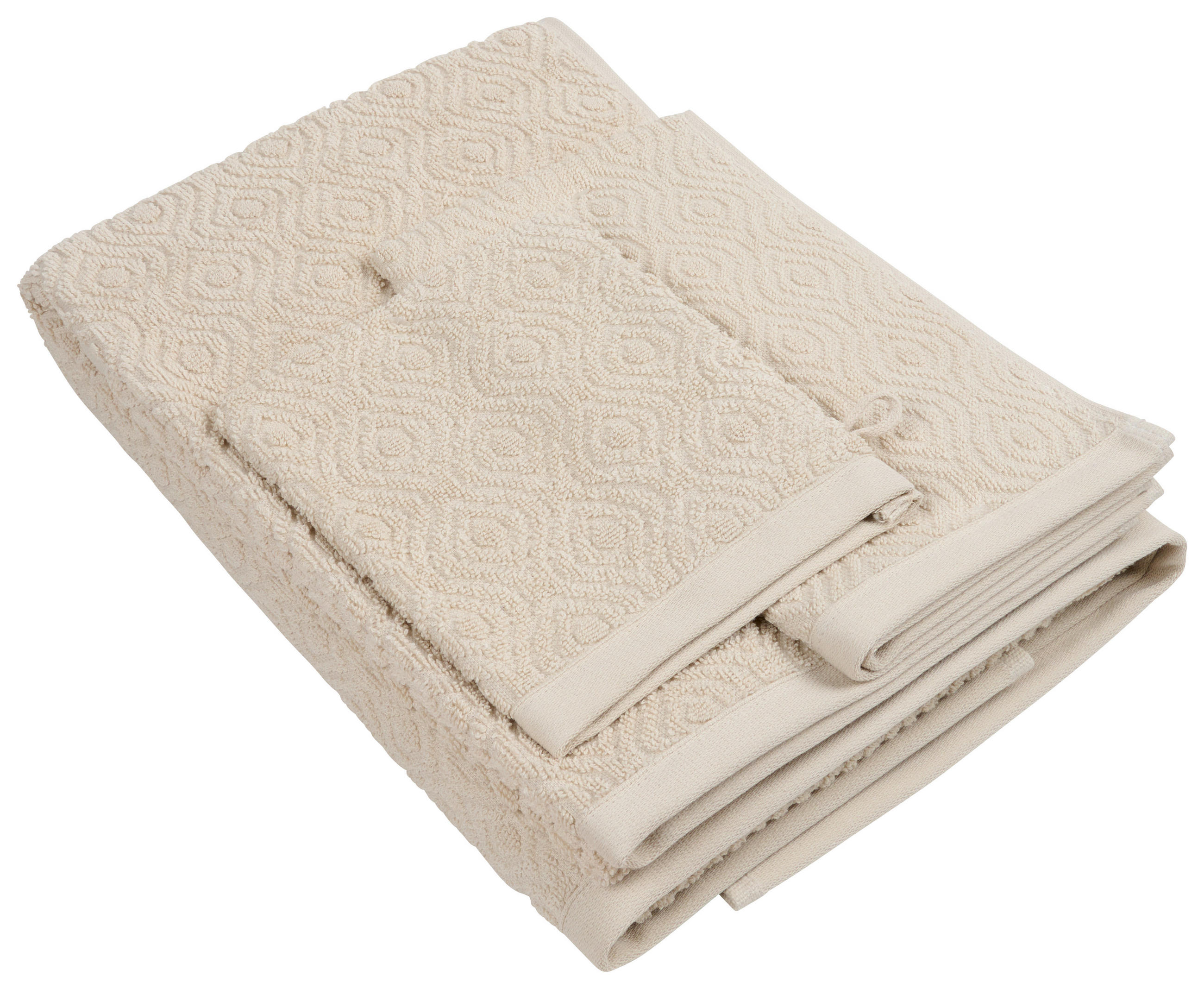 SET PEŠKIRA Santo  sivobraon  - sivobraon, Konvencionalno, tekstil - Esposa