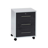ROLLCONTAINER 44/58/40 cm  - Silberfarben/Anthrazit Hochglanz, LIFESTYLE, Holzwerkstoff/Metall (44/58/40cm) - MID.YOU