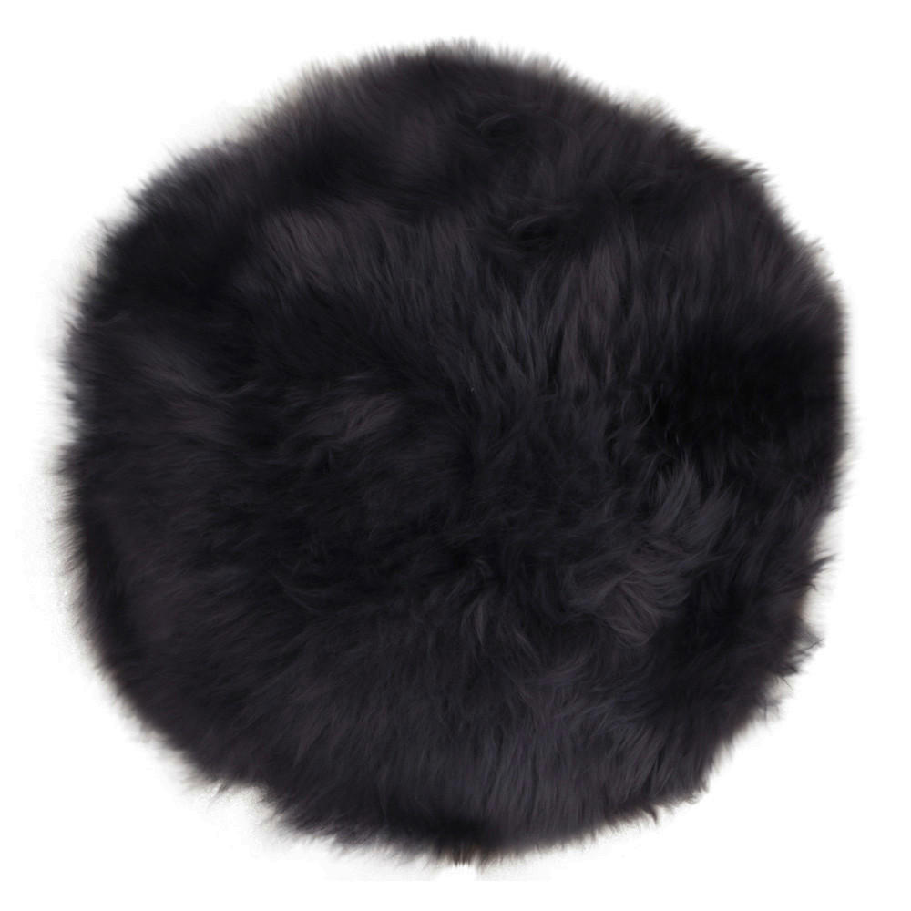 SITZKISSEN 35/35/5 cm  - Schwarz, Basics, Leder (35/35/5cm)