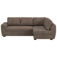 KUTNA GARNITURA tekstil  taupe   - crna/taupe, Trend, tekstil/plastika (253/154cm) - MID.YOU