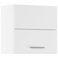 KÜCHENOBERSCHRANK 60/57,9/34,2 cm  in Weiß  - Edelstahlfarben/Weiß, Basics, Holzwerkstoff/Metall (60/57,9/34,2cm) - Impuls