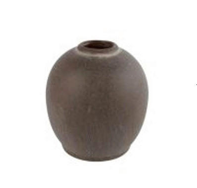 VAZA DEKORATIVNA     keramika  - smeđa, Basics, keramika (13/11/11cm)