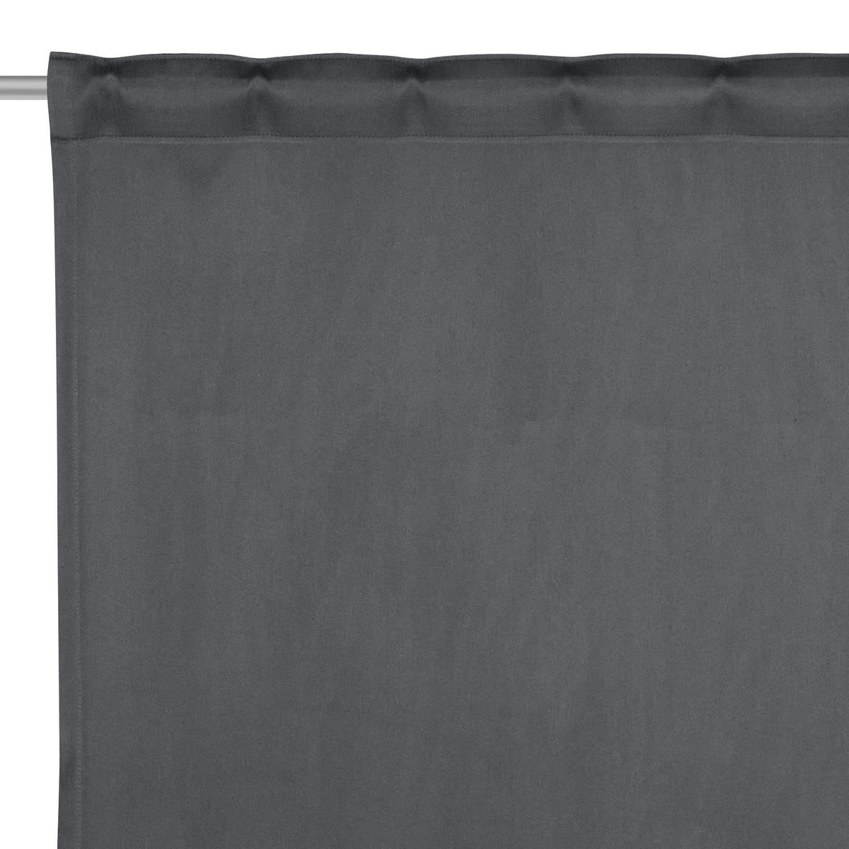 FERTIGVORHANG Verdunkelung  - Grau, Basics, Textil (135/245cm) - Boxxx