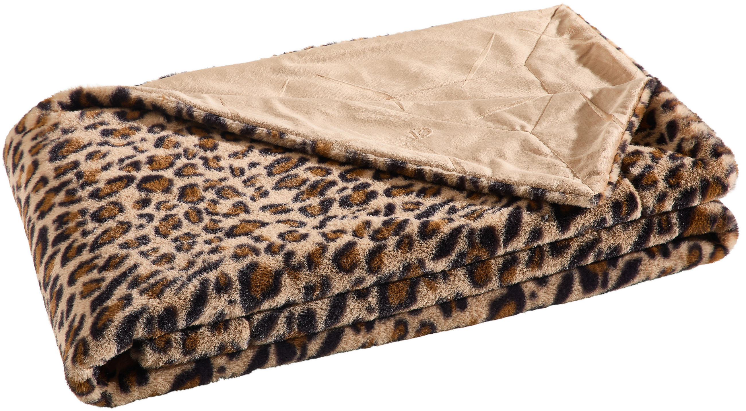 FELLDECKE 150/200 cm  - Schwarz/Braun, Textil (150/200cm) - Dieter Knoll