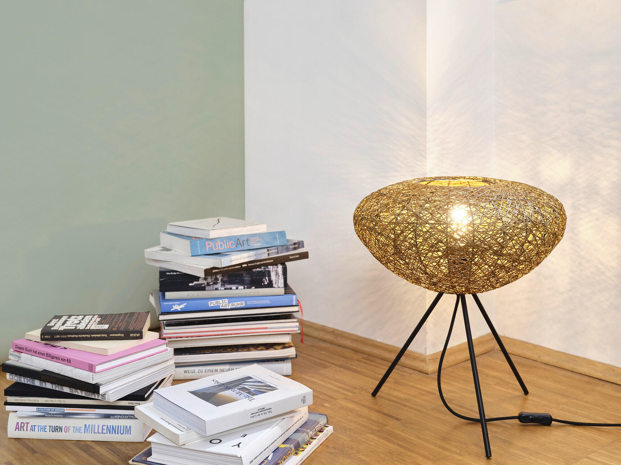 TISCHLEUCHTE 39.5/47.6 cm   - Beige, Natur, Papier/Metall (39.5/47.6cm) - Osram