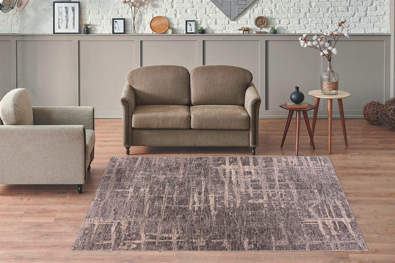 FLACHWEBETEPPICH 160/230 cm Jaka 325 Grau  - Grau, KONVENTIONELL, Textil (160/230cm)