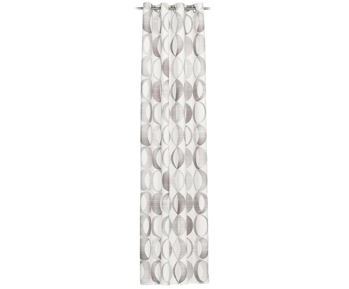 ÖSENSCHAL Bellina blickdicht 140/255 cm   - Silberfarben, LIFESTYLE, Textil (140/255cm) - Novel