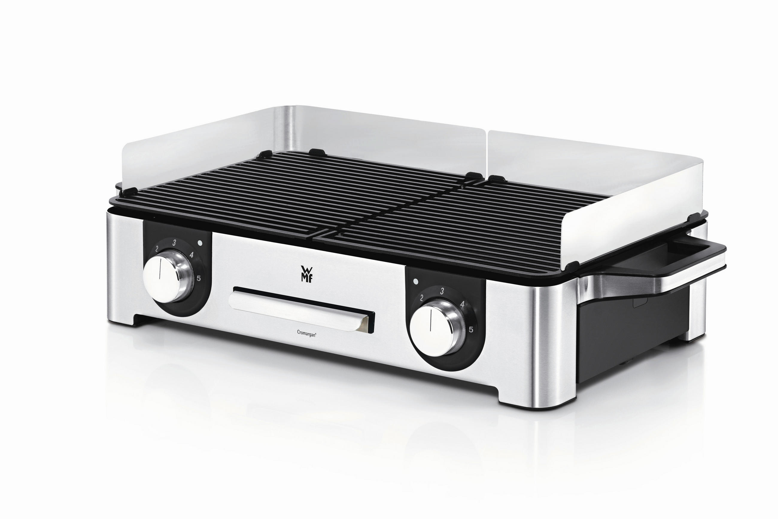 TISCHGRILL  - Silberfarben/Schwarz, Design, Metall (50/28/18cm) - WMF