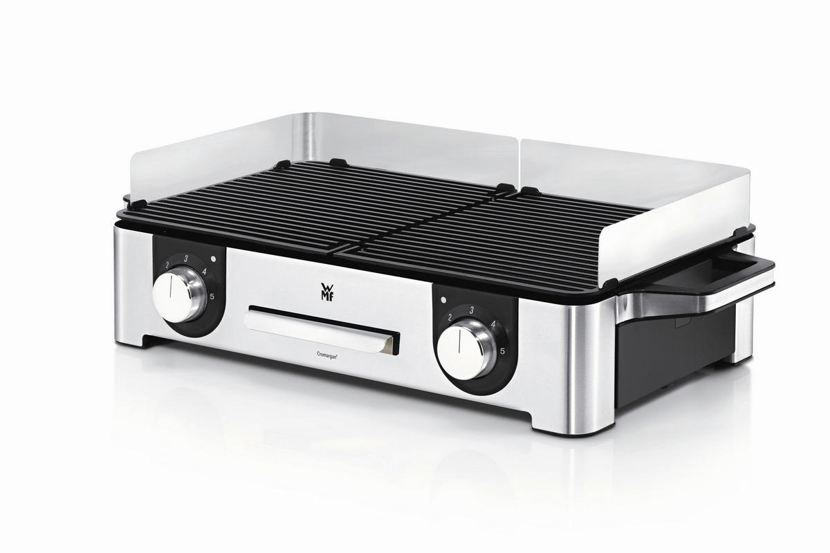 TISCHGRILL  - Silberfarben/Schwarz, Design, Metall (50/28/18cm) - WMF