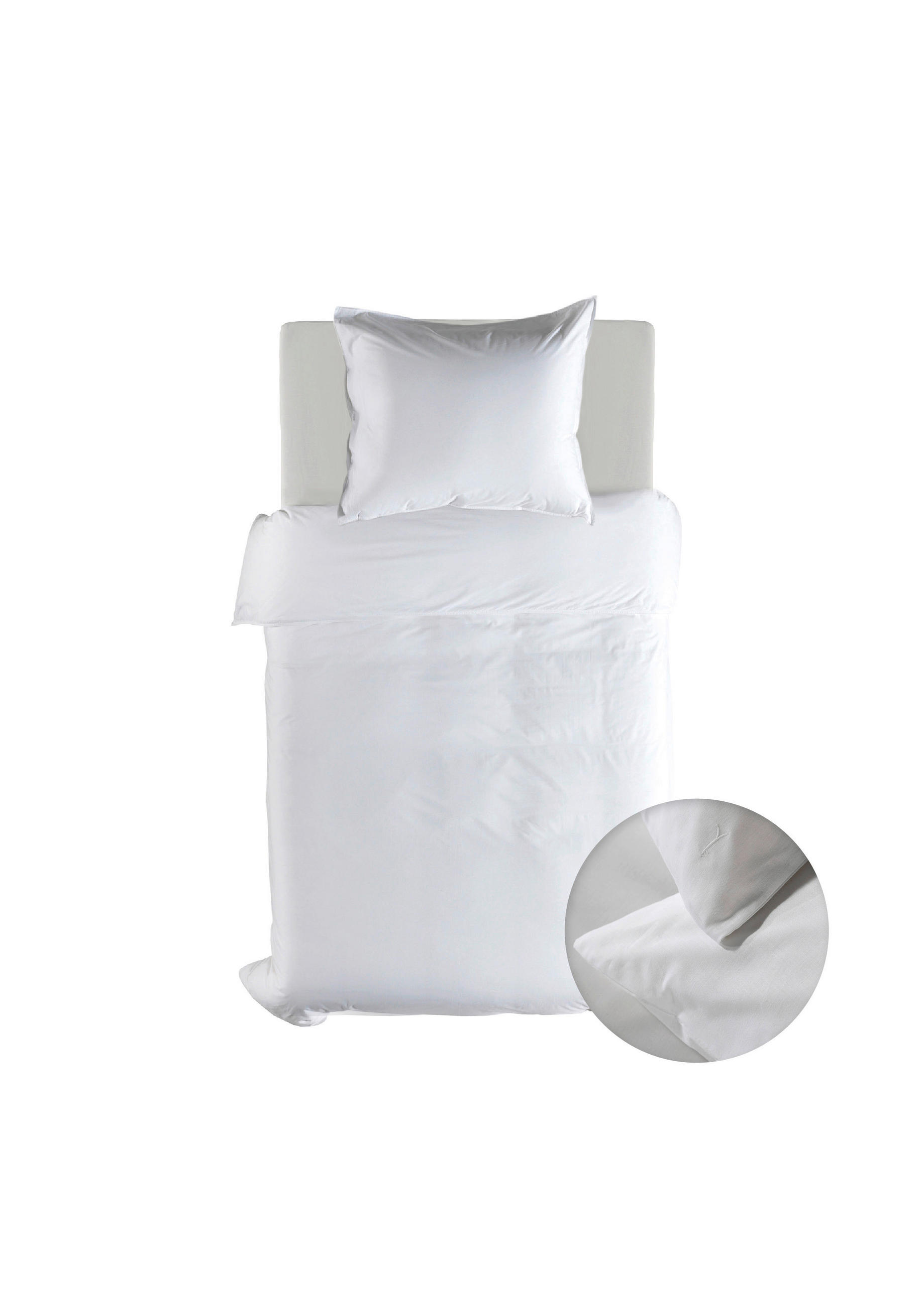 BETTWÄSCHE Suite-Casablanca Renforcé 155/220 cm  - Weiß, Basics, Textil (155/220cm)