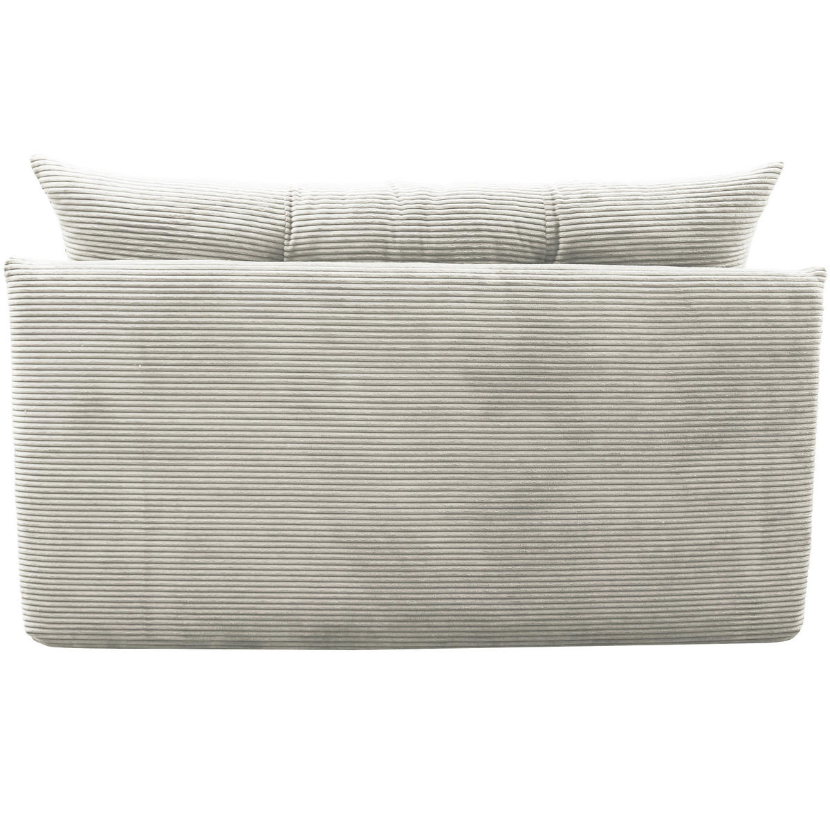 SCHLAFSOFA  mit Liegefunktion Cord Weiß  - Schwarz/Weiß, Design, Kunststoff/Textil (154/93/85cm) - MID.YOU