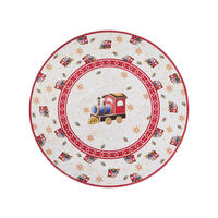 FLACHWEBETEPPICH 160 cm Toy's Delight Limited Edition Creme, Rot rund  - Rot/Creme, MODERN, Kunststoff/Textil (160cm) - Villeroy & Boch