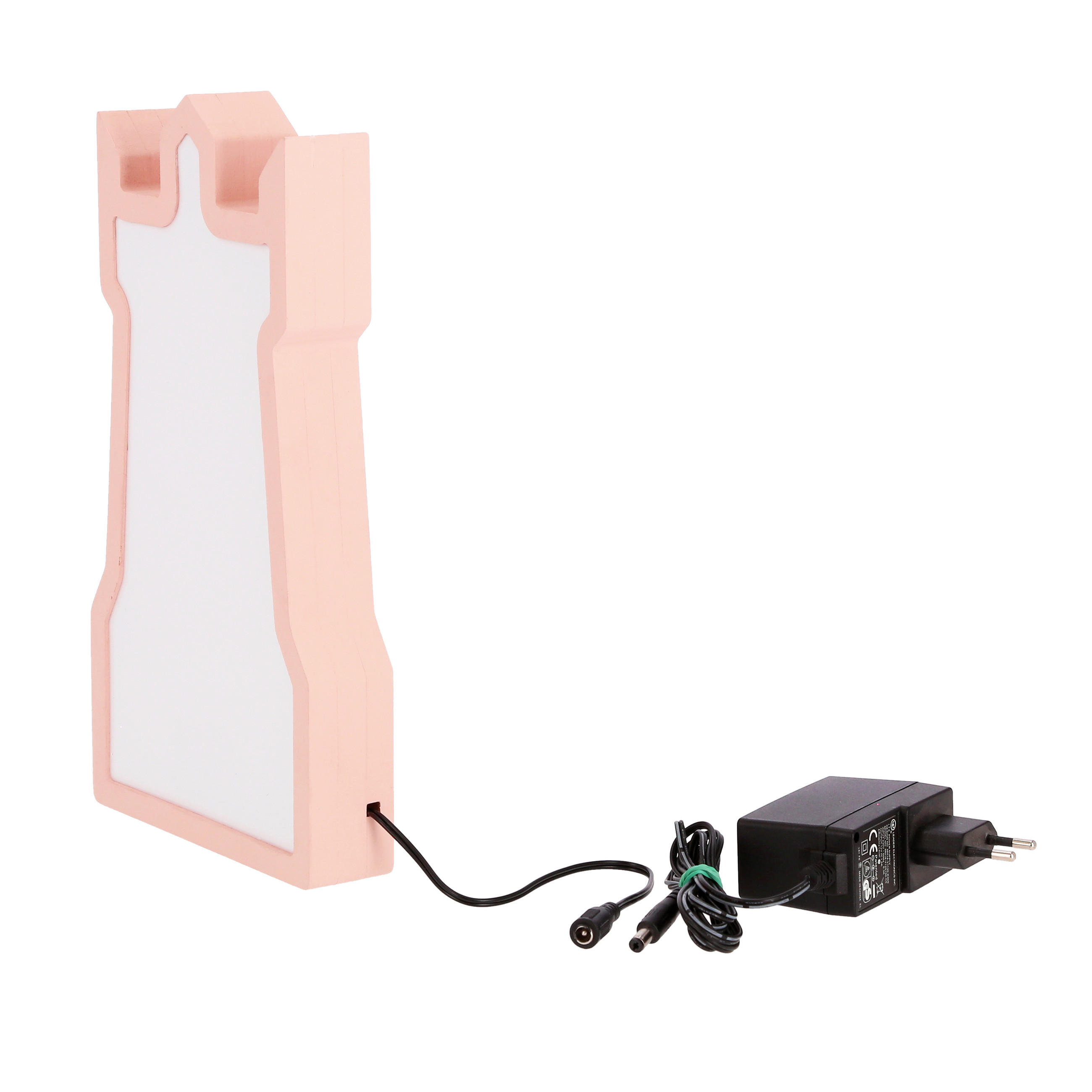 BORDSLAMPA FÖR BARN - pink, Basics, trämaterial/plast (16/3.5/28.5cm)