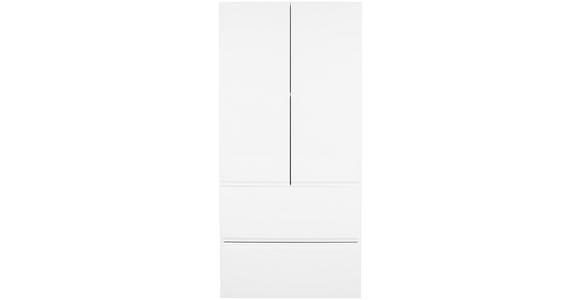 Midischrank mit Soft-Close Tress II B: 60cm, Weiß - Weiß, KONVENTIONELL, Holzwerkstoff (60/130/33,5cm) - Luca Bessoni