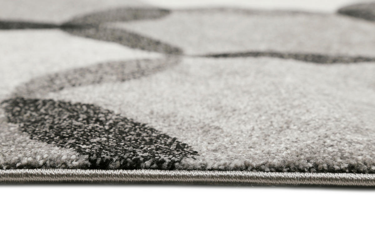 WEBTEPPICH 80/150 cm Modernina Grau, Silberfarben, Dunkelgrau, Beige  - Dunkelgrau/Beige, KONVENTIONELL, Textil (80/150cm) - Esprit