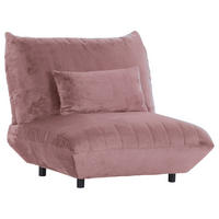 FÅTÖLJ i textil rosa  - svart/rosa, Klassisk, textil/plast (100/86/100cm) - MID.YOU