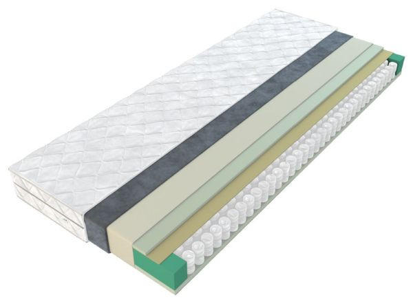 DUŠEK 160/200 cm - bela, Dizajnerski, tekstil (160/200cm)