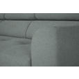 ECKSOFA in Chenille Silberfarben  205/280 cm  - Silberfarben/Schwarz, Design, Textil/Metall (205/280cm) - Xora