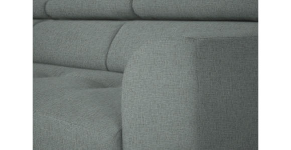 ECKSOFA in Chenille Silberfarben  205/280 cm  - Silberfarben/Schwarz, Design, Textil/Metall (205/280cm) - Xora