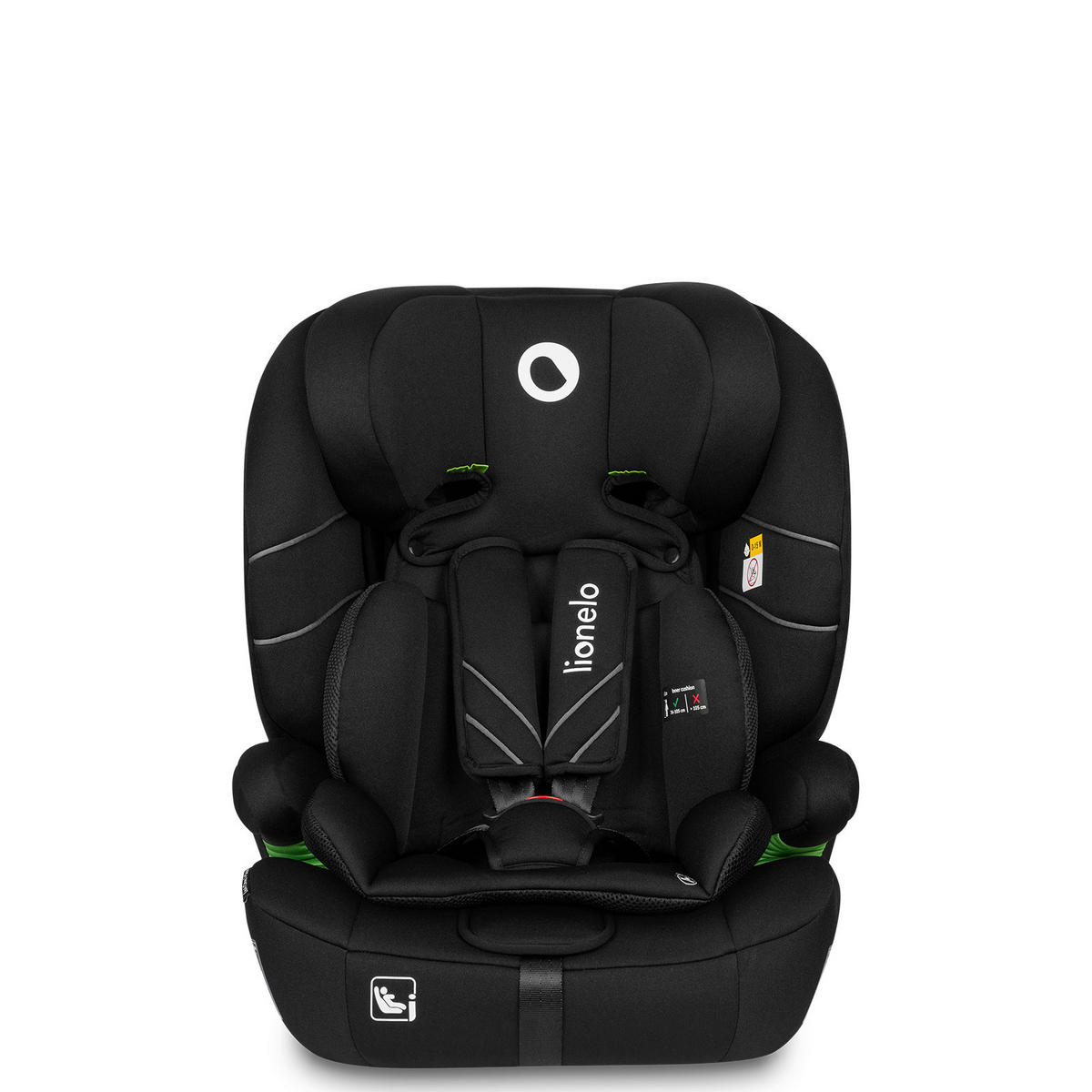 KINDERAUTOSITZ Levi One i-Size  - Schwarz, Basics, Kunststoff/Textil (52/46.5/58cm) - Lionelo