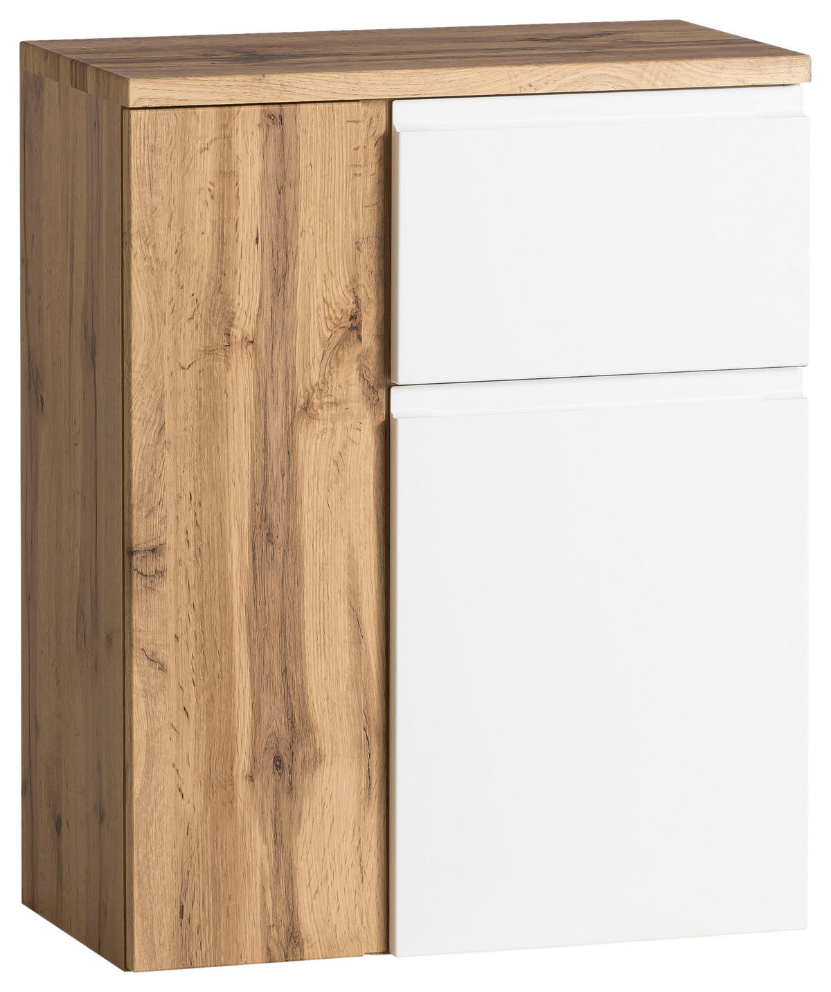 UNTERSCHRANK in   - Weiss/Eiche Wotan, Modern, Holzwerkstoff (65/79/35cm) - Held