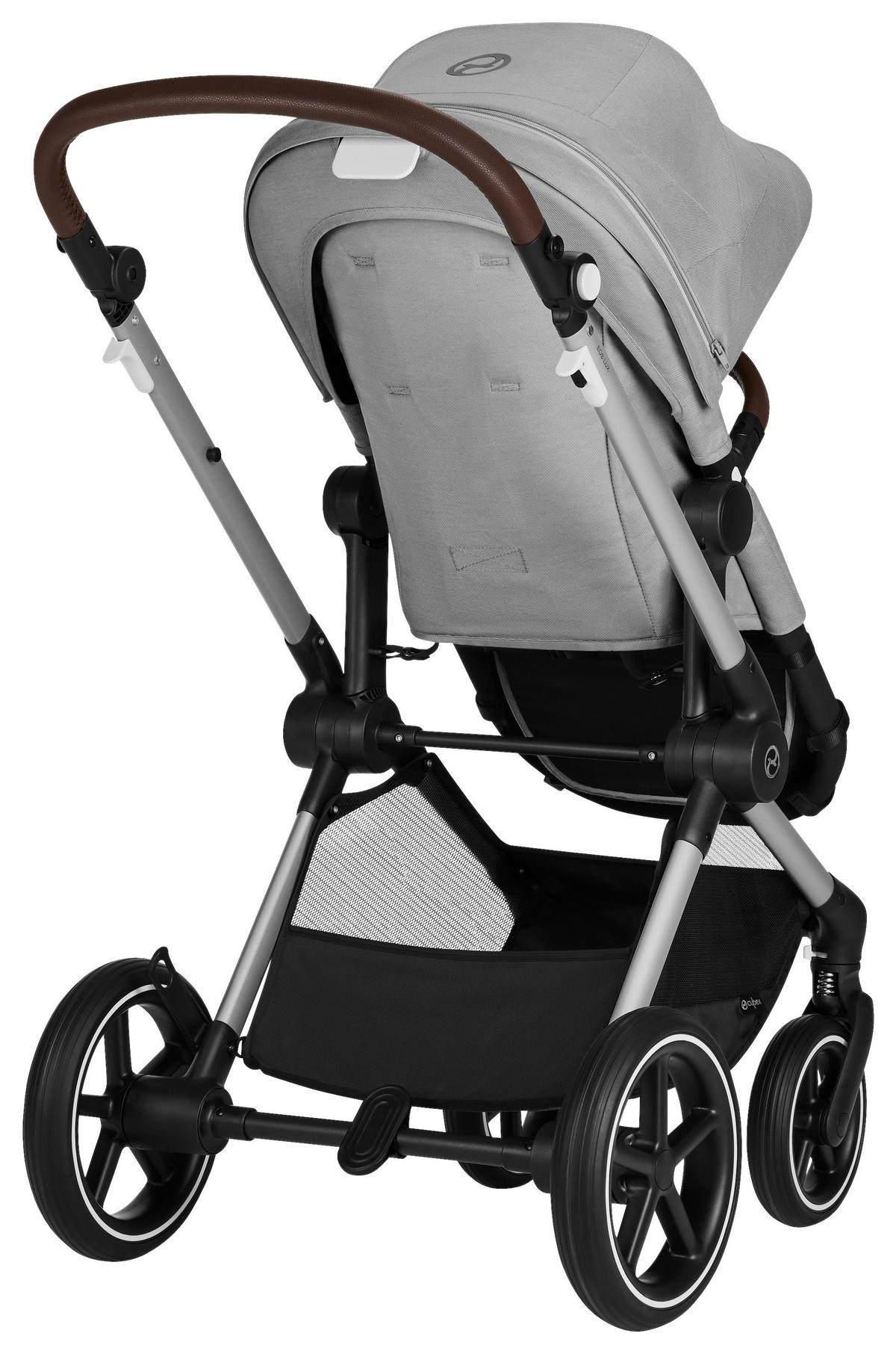 SET DJEČJIH KOLICA  EOS Lux inkl.  Aton B2  - siva/srebrne boje, Basics, tekstil/metal (92/53/50,8cm) - Cybex
