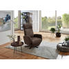 DREHSTUHL  in Mikrofaser Braun  - Schwarz/Braun, Konventionell, Textil/Metall (71/110/82cm) - Sit & More