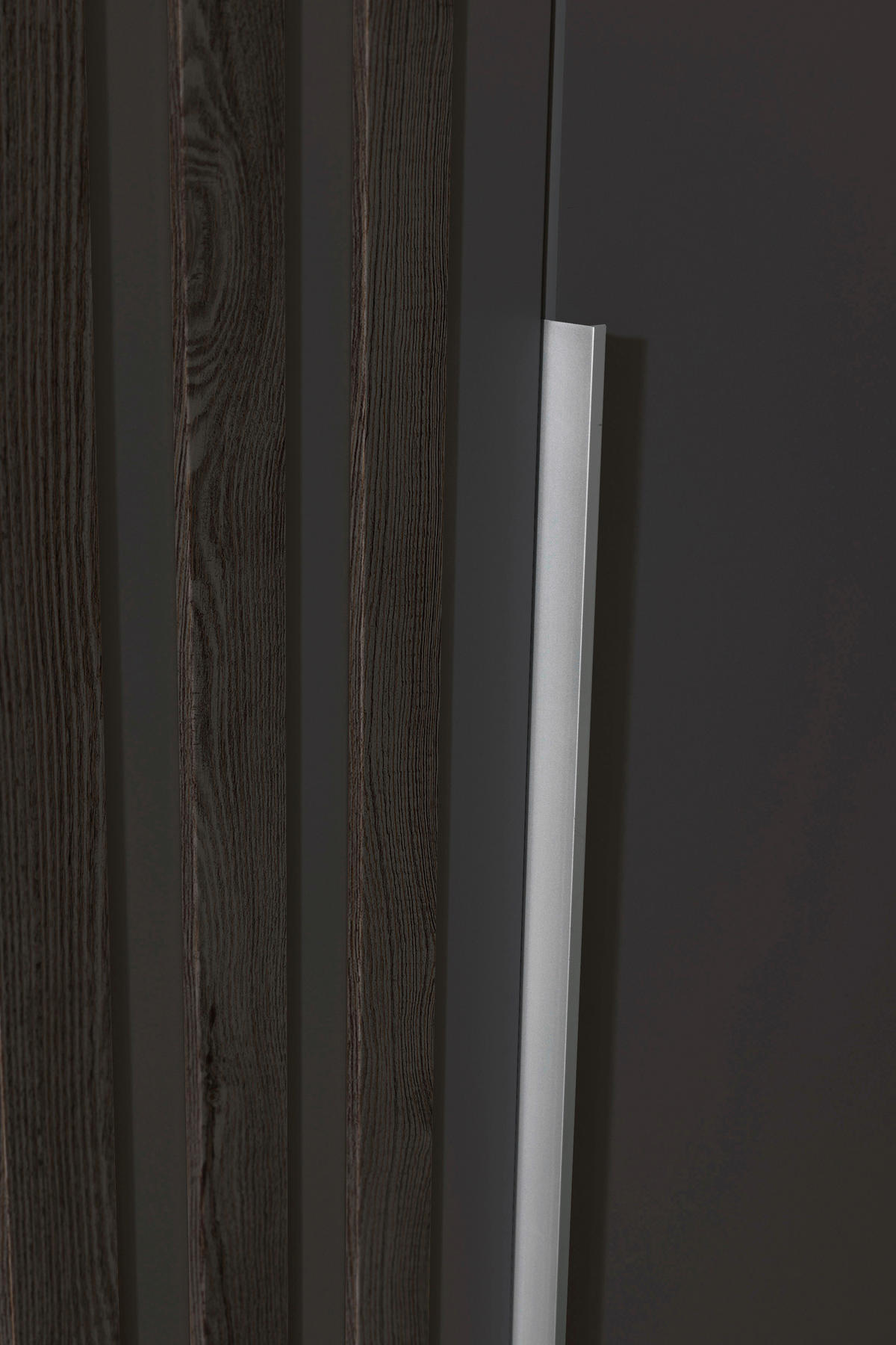 DREHTÜRENSCHRANK 181/210/54 cm 4-türig Grau  - Alufarben/Grau, MODERN, Holzwerkstoff/Metall (181/210/54cm) - Rauch Möbel