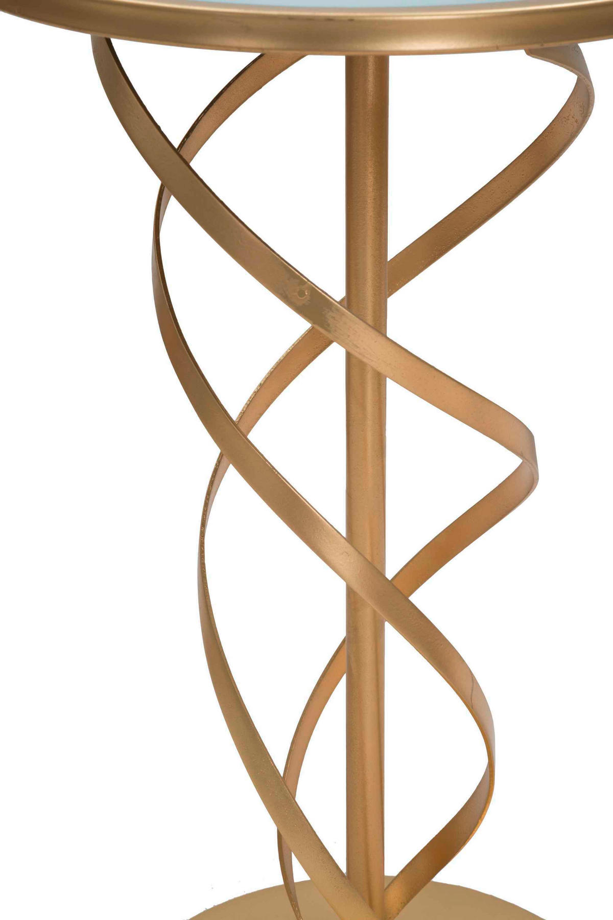 COUCHTISCH - Goldfarben/Weiß, Basics, Glas/Holzwerkstoff (38/61,5/38cm)