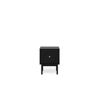 NACHTSCHRANK 41,5/53,5/39 cm  - Goldfarben/Schwarz, LIFESTYLE, Holzwerkstoff/Metall (41,5/53,5/39cm) - MID.YOU