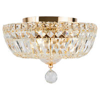 TAKKRONA 30/18/30 cm  - guldfärgad, Trend, metall/glas (30/18/30cm) - MAYTONI