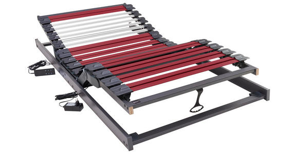 LATTENROST 100/200 cm  - Anthrazit/Weinrot, Basics, Holz/Kunststoff (100/200cm) - Dieter Knoll