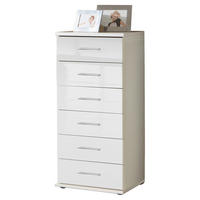 BYRÅ 46/103/40 cm  - vit/kromfärg, Klassisk, trämaterial/plast (46/103/40cm) - Xora