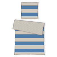 WENDEBETTWÄSCHE Renforcé 200/200 cm  - Sandfarben/Blau, Design, Textil (200/200cm) - Tom Tailor