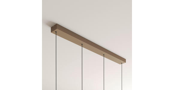 LED-HÄNGELEUCHTE 114/15/150 cm  - Weiß, Design, Glas/Metall (114/15/150cm) - Novel